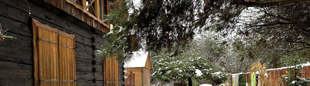 Siedlisko - 2 domy z bali, tuż pod lasem