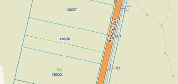 Trzy działki budowlane po 1287 m2 w ostrówku
