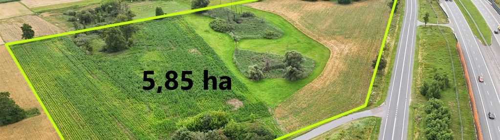 Działka rolna w strefie gosp. planu ogólnego