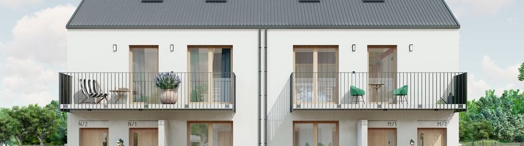 Skrajne mieszkanie 3 pokoje z ogrodem !