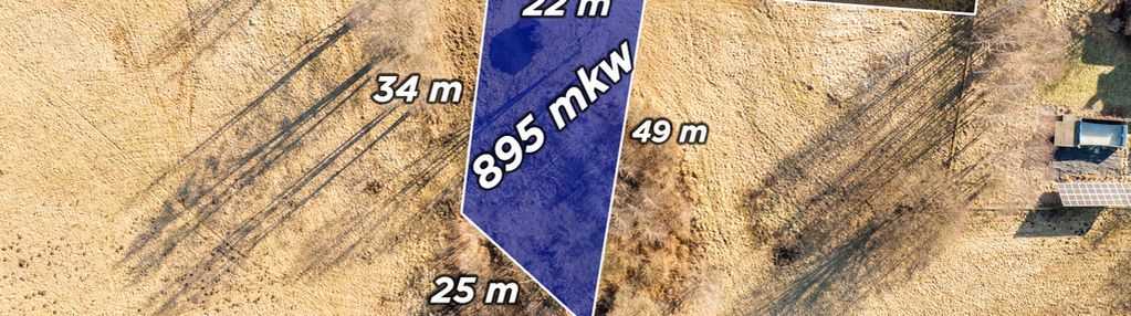 Działka budowlana | borek | 8,95 ar | media