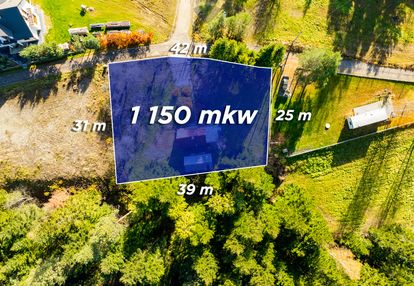 Działka budowlana z domem letniskowym