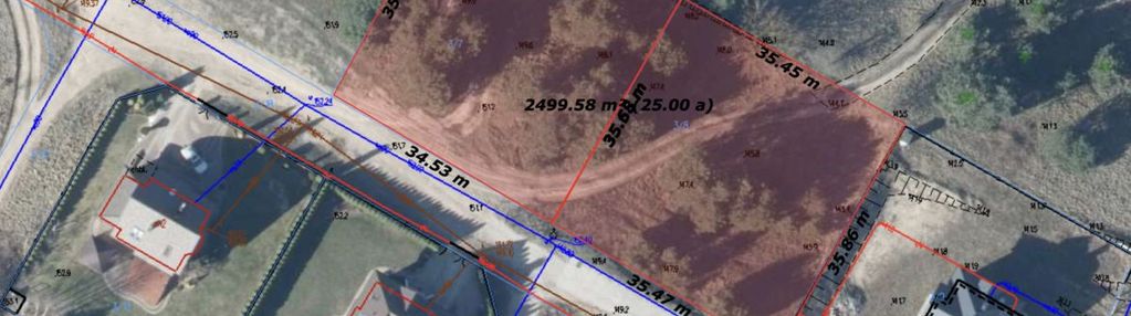 Działka 2494 m² | 150 m od jeziora | lidzbark