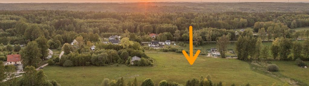 Malownicza działka pod dom, w tym bliźniaka