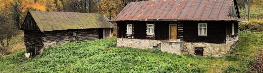 Szymbark k/gorlic działka 1,58 ha dom drewniany