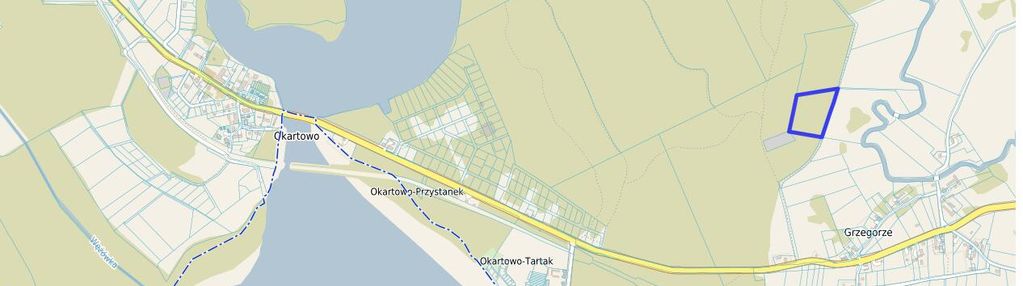 Działka leśna 2,35 ha grzegorze gm orzysz