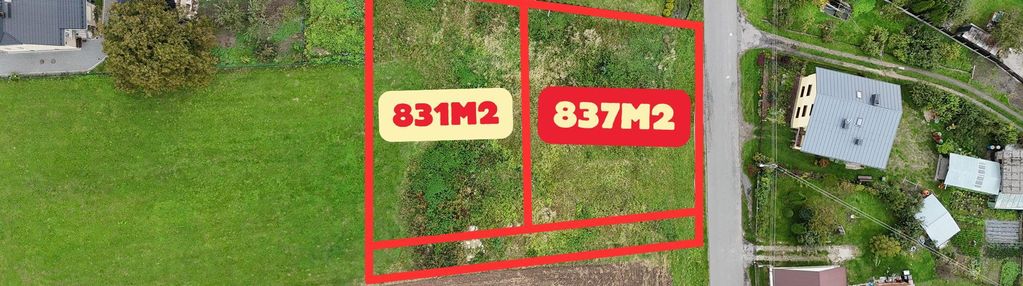 837m2 i 831m2 | media miejskie | łany wielkie |