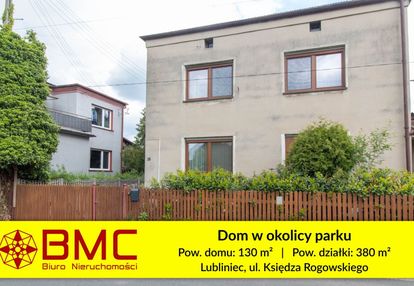 Dom piętrowy  przy parku miejskim w lublińcu