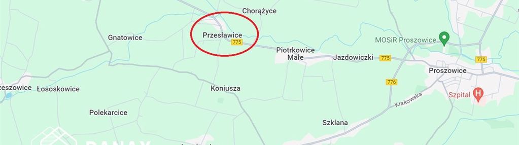 Gm koniusza, przesławice - budowlano-rolna działka