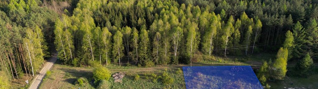Działka z warunkami zabudowy, otoczona lasami