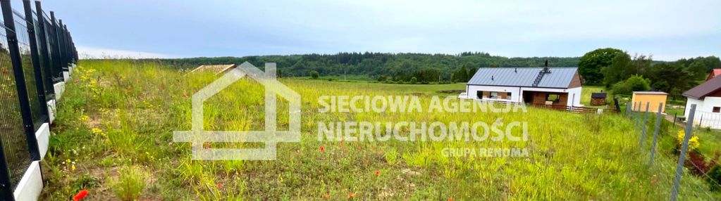 Działka budowlana, uzbrojona blisko lasu i jeziora