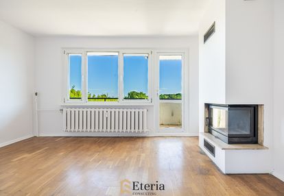 Ciche i przestronne z kominkiem | widok na zieleń