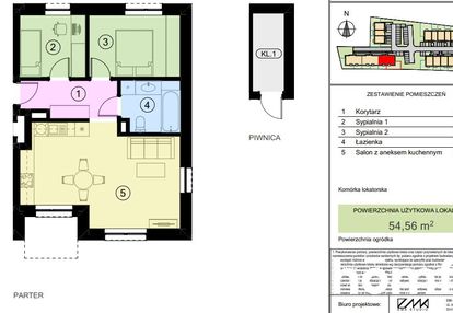 Mieszkanie m3 - 54,56 m2, bez pcc, bez prowizji