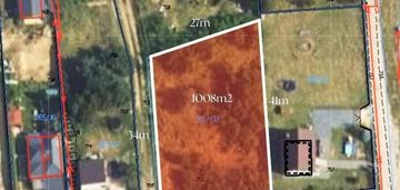 Działka budowlana 1000m2, nowe grochale