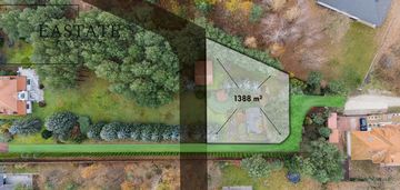 Działka budowlana 1 388 m2 w pobliżu kampinosu