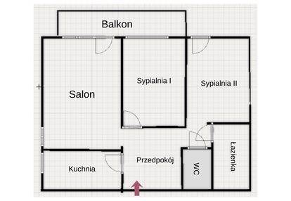MIESZKANIE 57 m.kw. 3 pok. do remontu