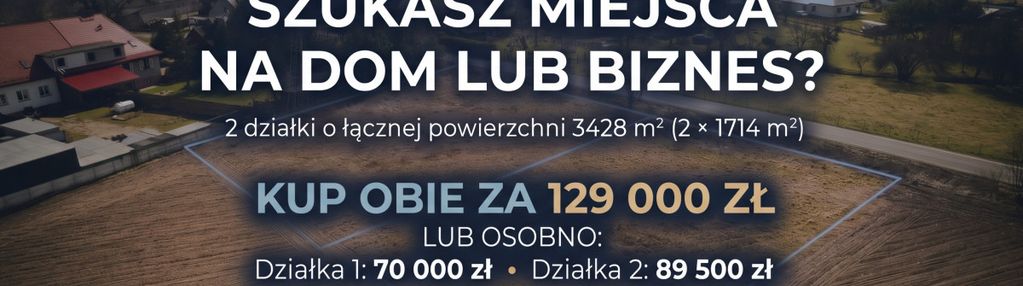 Tu możesz zbudować swój dom– działka ponad 1700 m²