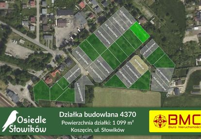 Działka budowlana koszęcin ul. słowików 1099m2