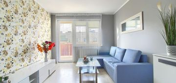 3 pokoje z osobną kuchnią, umeblowane, balkon