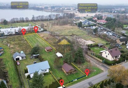 Działka z domkami letniskowymi nad jeziorem