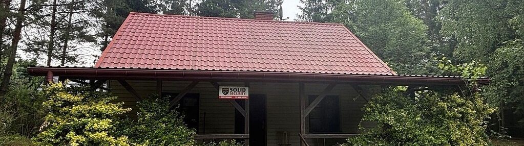 Działka z domkiem w lesie, blisko rzeki