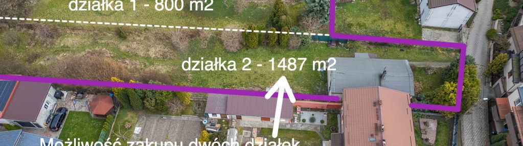 Działka pod inwestycję 2287 m2 suchostrzygi