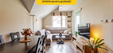 Dwupoziomowe mieszkanie 70 m² w granicy krakowa