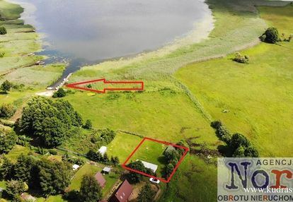 Działka z domkiem holenderskim przy jeziorze