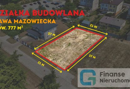 Działka budowlana 777 m² | rawa mazowiecka