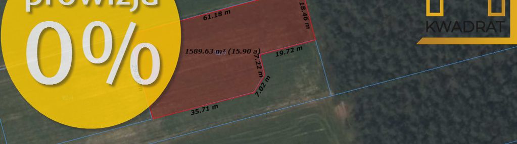 Działka przy lesie 1600m2 w janowie gm. zelów