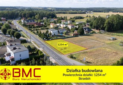 Działka budowlana strzebiń 1254m2