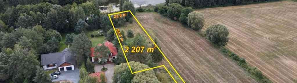 Borowo młyn pow 2207 m² przy jeziorze kowalskim_wz