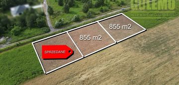 Działka z pozwoleniem na budowę / 855m2 / kłobuck!