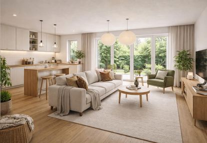Nowoczesny dom w zabudowie szeregowej | 106 m² | ogród + taras