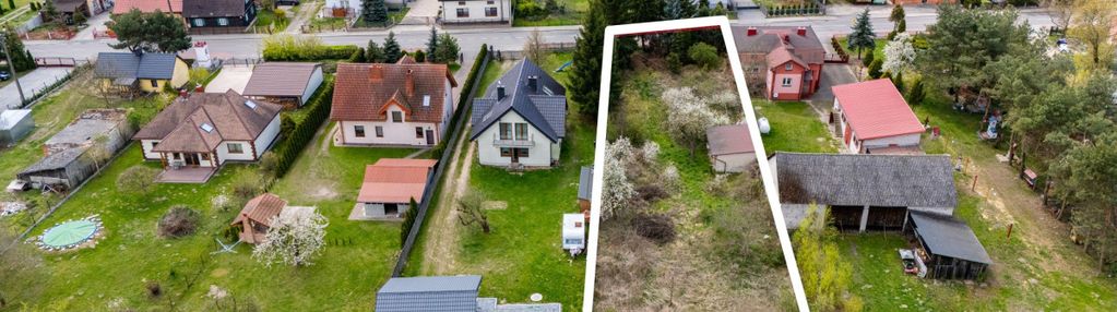 Działka budowlana z mediami, ogrodzona 1358 m²