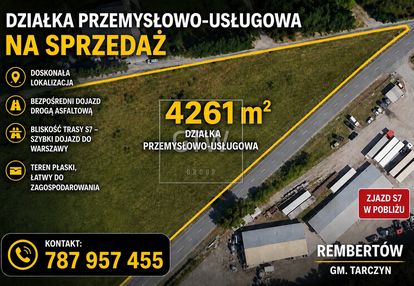 Działka budowlana 4261 m2 tarczyn - rembertów