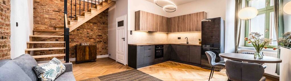 Dwupoziomowe loftowe mieszkanie kamienica jeżyce