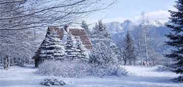 Regionalny dom z widokiem na giewont