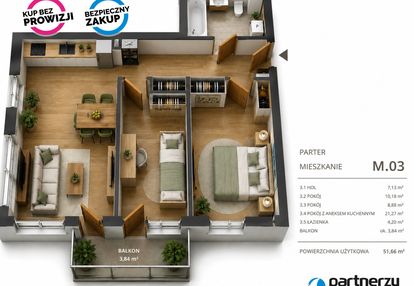 Po odbiorach, 3 pok na wysokim parterze z balkonem