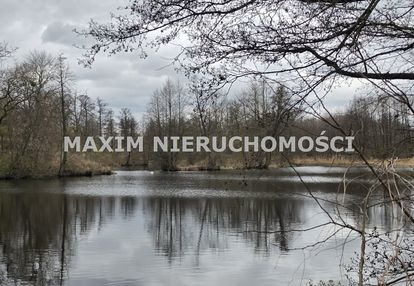 Zabytkowy park z jeziorem i domkiem letniskowym