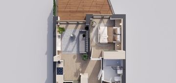 Sunrise park | mieszkanie nr 1.7 | 2 pokoje 32,52 m2 + balkon |