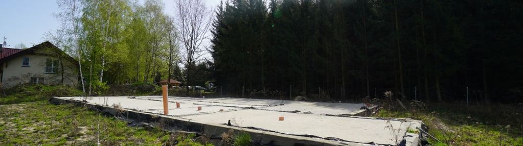 Działka 1050m2 z fundamentami pod dom 200m2