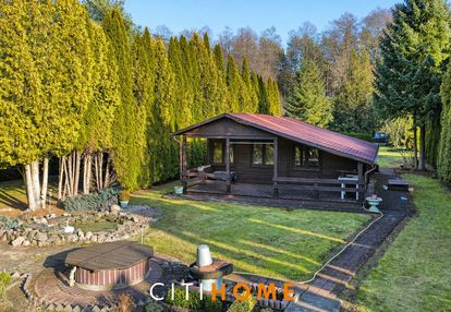 Działka 3800 m² z domkiem 85 m², piękny ogród, las