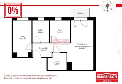 4 -pokoje z balkonem
