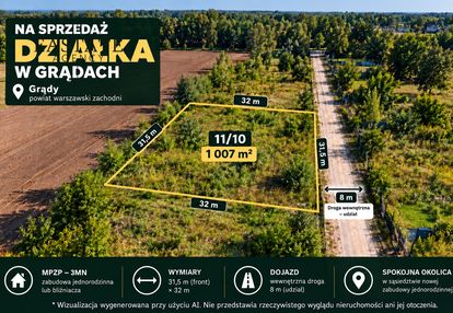 Zabudowa jednorodzinna lub bliźniacza | blisko puszczy kampinoskiej
