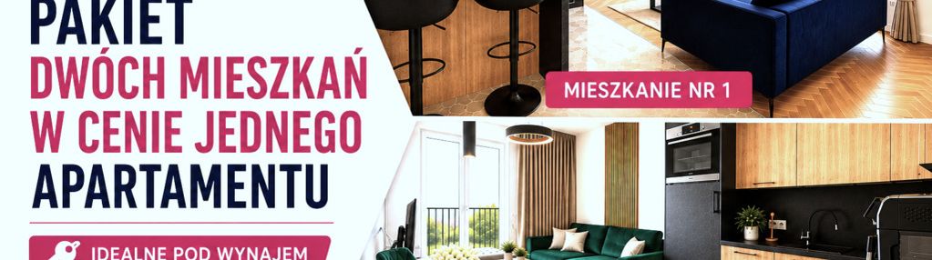 Gotowy pakiet dwóch mieszkań pod wynajem-górna 22