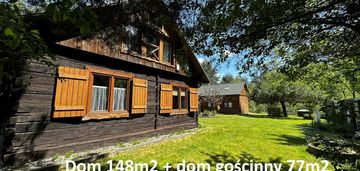 Radawa -dom+dom gościnny nad rzeką pod lasem