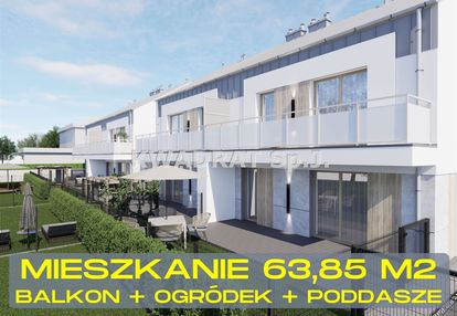 Mieszkanie 63,85m2 + balkon + ogródek - baranów