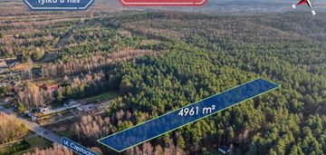 Duża działka budowlana - leśna srocko gm. mstów