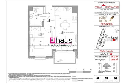 Mieszkanie 2 pokojowe wysoki parter